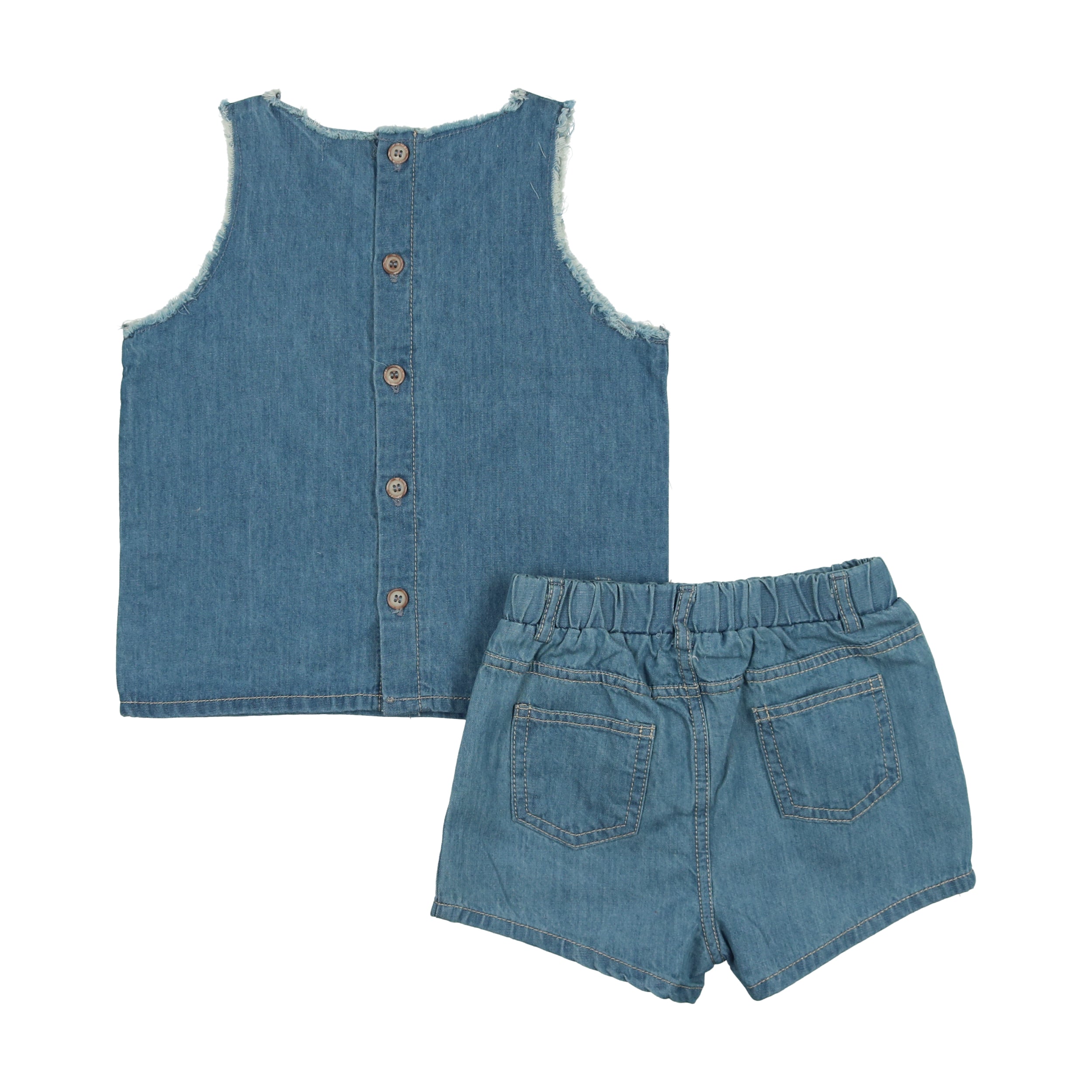 DENIM TENCEL BOYS TANK SET Lil Legs Baby