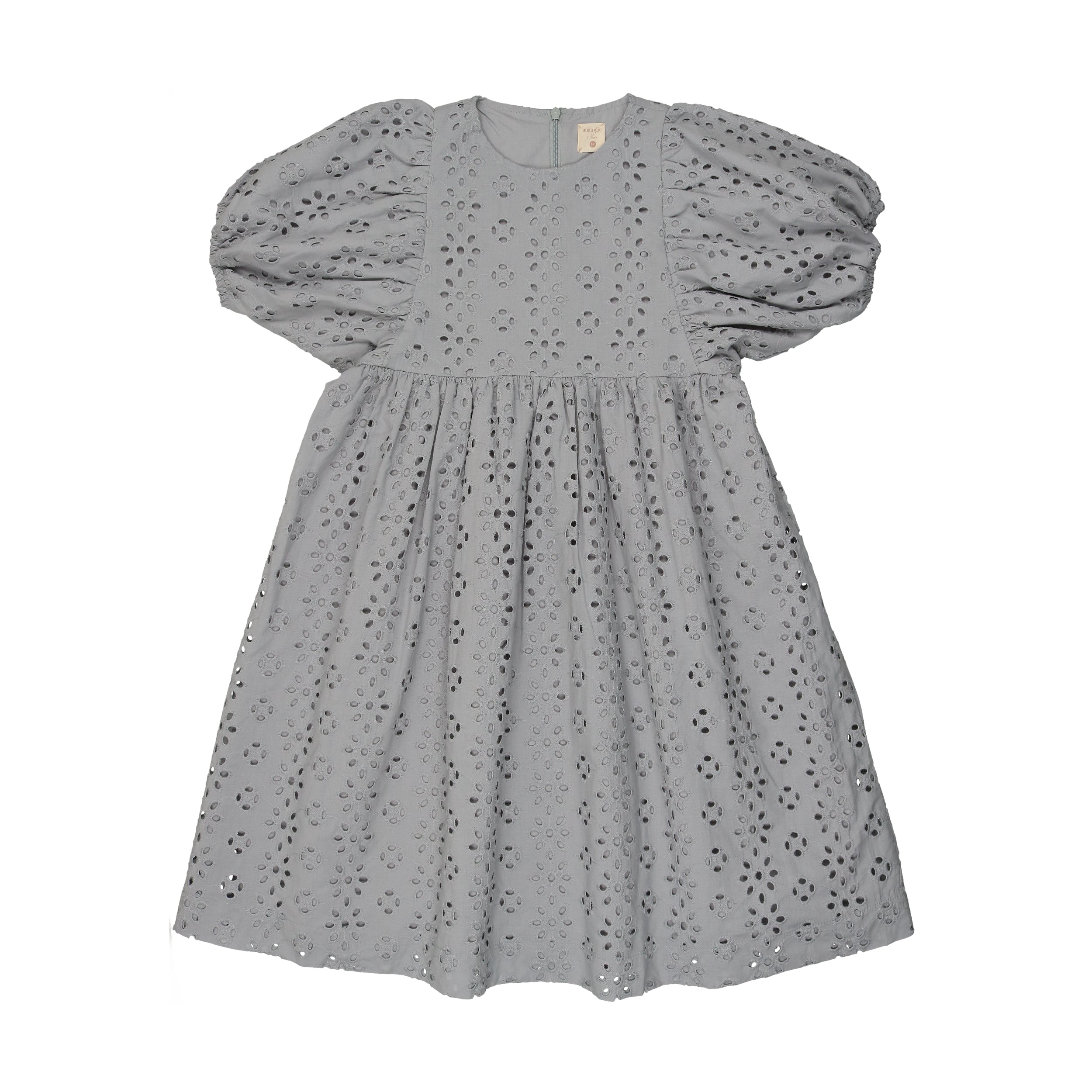 EYELET DRESS SHORT SLEEVE