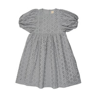 EYELET DRESS SHORT SLEEVE