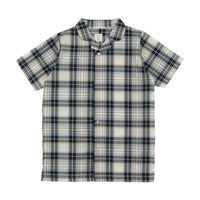 PLAID COLLAR SHIRT