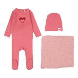 Big Graphic Heart Layette Set