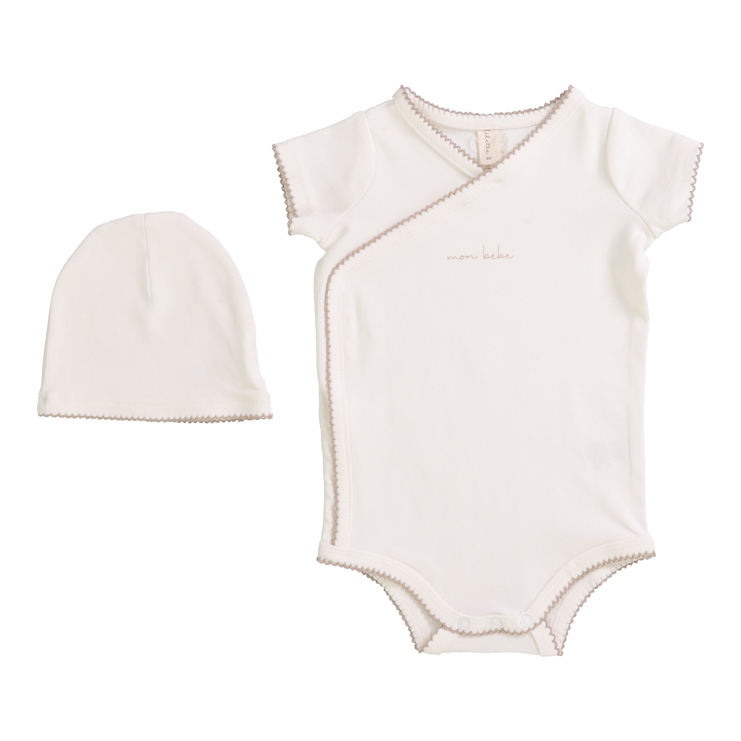 Scalloped Edge Onesie Set