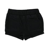 Pull On Shorts- Black Wash