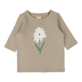 Flower Tee Three Quarter Sleeve