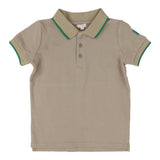 Taupe polo short sleeve