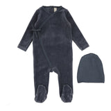 Velour Wrap Footie Set