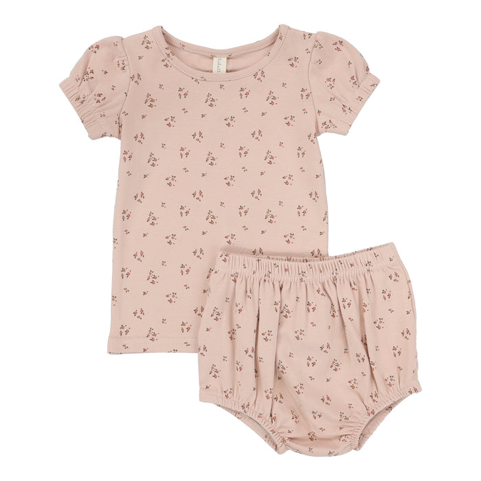 Dainty Floral Short Sleeve Set