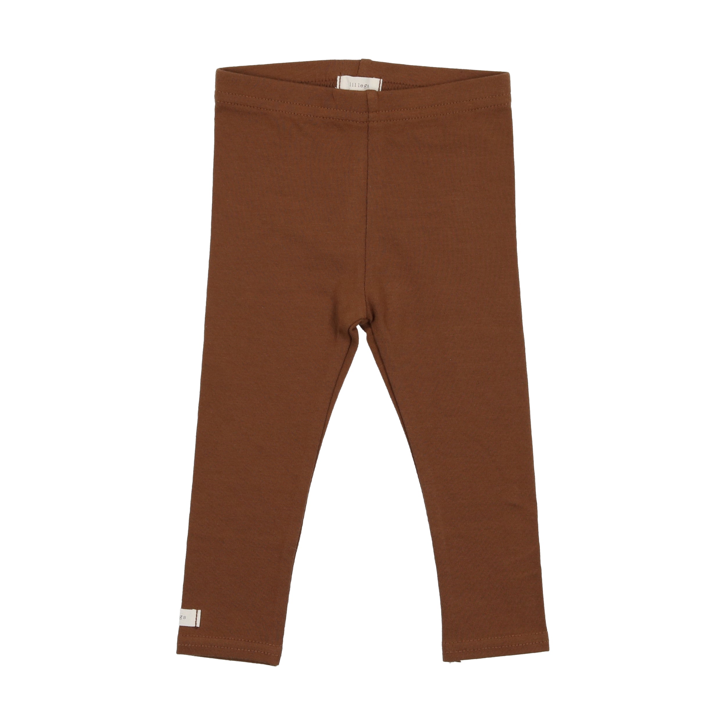 De Moza Ladies Leggings Ankle Length Solid Cotton Light Rust | De Moza